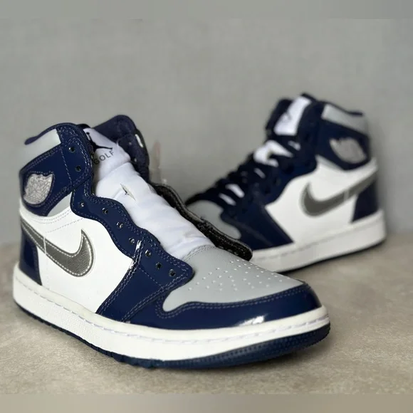 Nike Air Jordan 1 Retro High Golf Navy - Picture 4 of 9